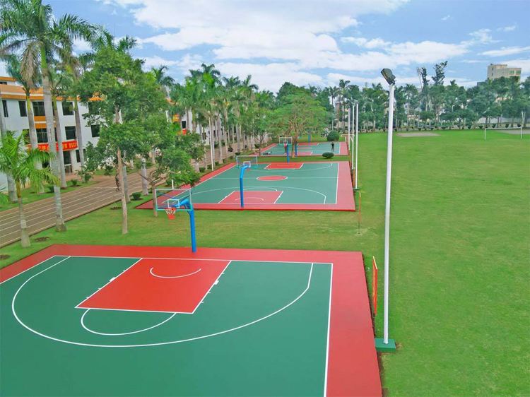 枣庄硅PU篮球场材料选择与应用